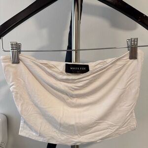 White Fox White Tube Top
